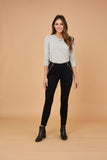 Vertical Zip Pant - Black